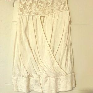 Express lace detail tank